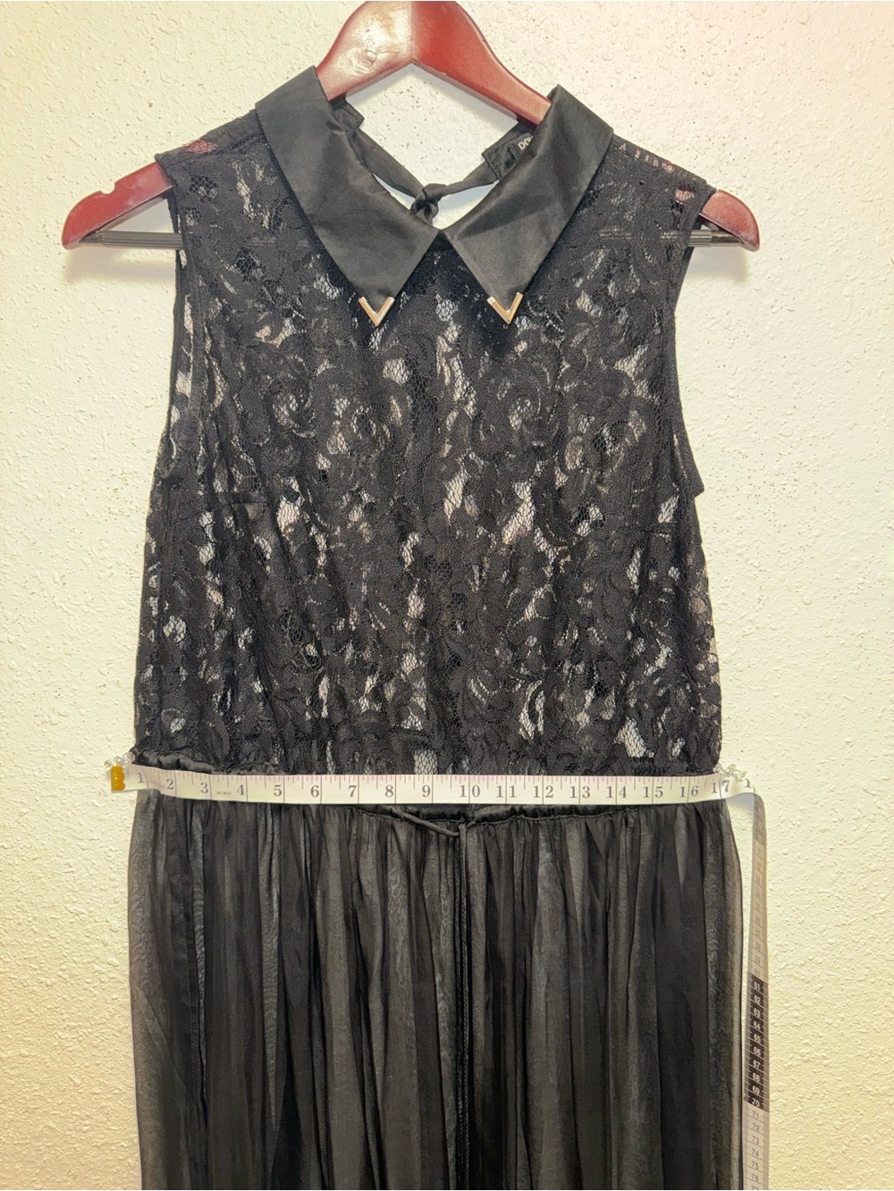 Dolce & Gabbana Black Lace & Chiffon Midi Dress - Picture 7 of 12